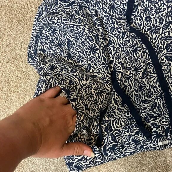 Madewell Drapey Pull On Shorts Wood Cut Floral with Pockets - - Picture 5 of 6